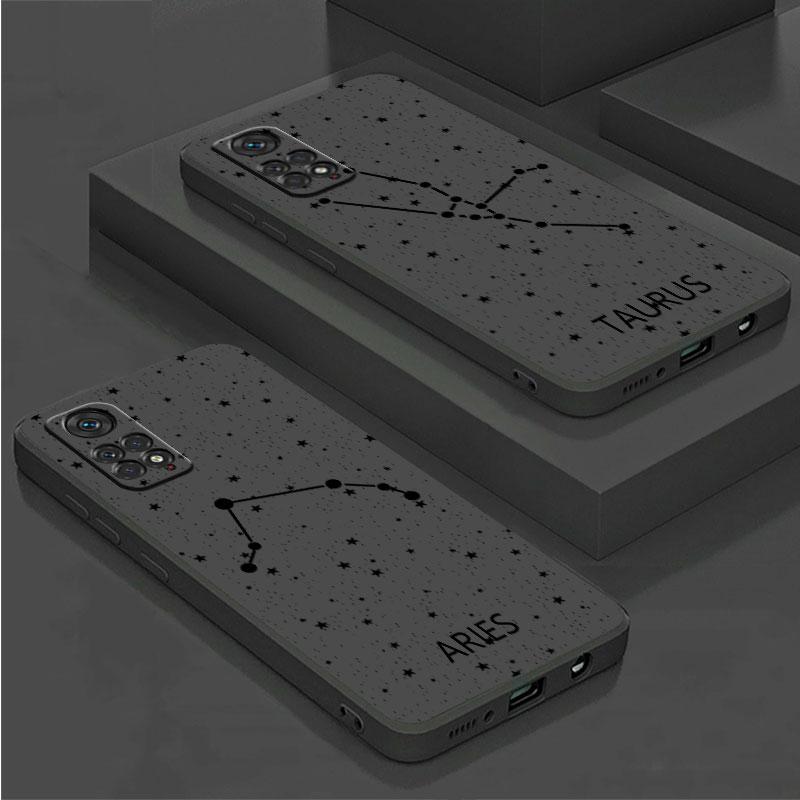 Чехол с двенадцатью созвездиями для Xiaomi Redmi Note 11 9S 10 9 8 7 9A 9C 9i K40 8T 10C 9T K50, силиконовый чехол для телефона