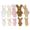 5pcs 4.5cm 6cm 5-color Soft Mini Joint Rabbit Pendant Plush Bunny For Keychain Bouquet Toy Doll DIY Ornaments Gifts