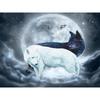 5D DIY алмазная живопись животное волк полный круглый горный хрусталь вышивка художественная картина горный хрусталь мозаика украшение дома подарок