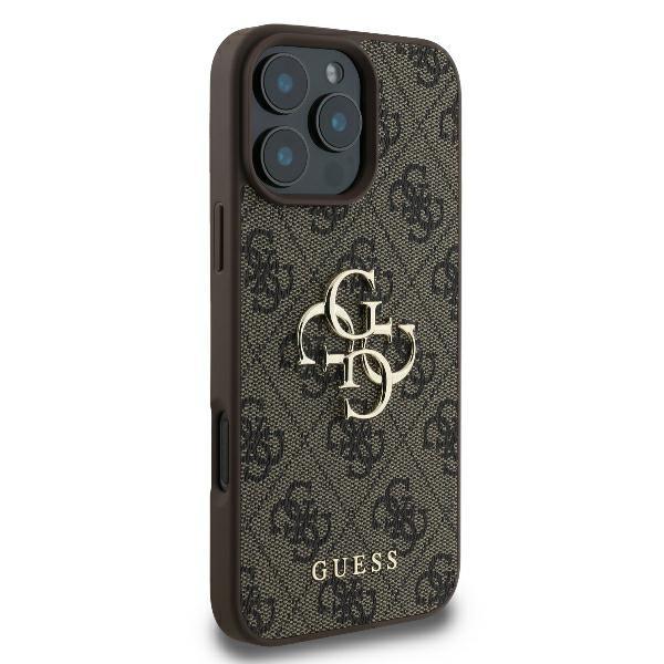 Etui Do Iphone 16 Pro Max Guess Big Logo Hardcase Brązowy
