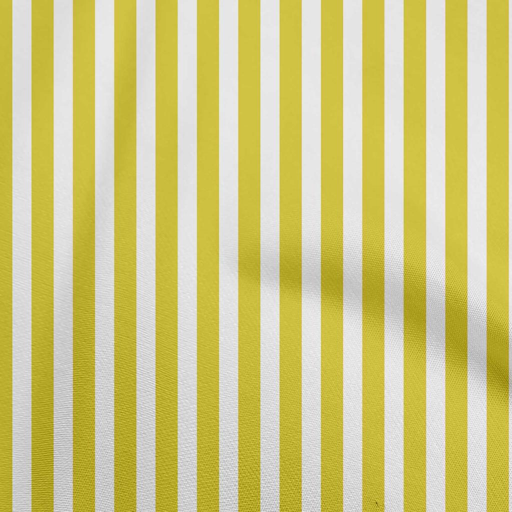 oneOone Cotton Flex Yellow Fabric Stripes Sewing Fabric By The Yard Printed Diy Clothing Sewing Supplies 40 Inch