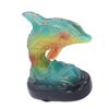 Animal Table Lamp Retro USB Plug in Decorative Resin Dolphin Shape Desk LED Night Light for Bedroom Living Room