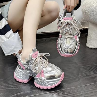 Женская модная повседневная спортивная обувь, осенняя дышащая удобная обувь для ходьбы на открытом воздухе, повседневная обувь со шнуровкой