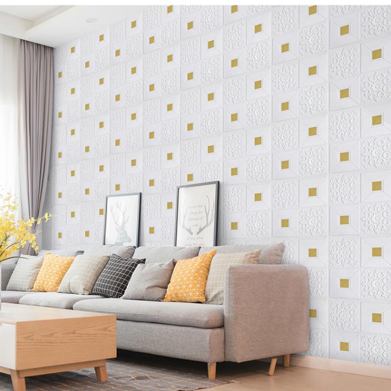 7 цветов 3D стерео наклейки на стену самоклеящиеся на потолок спальня ТВ фон декоративные наклейки