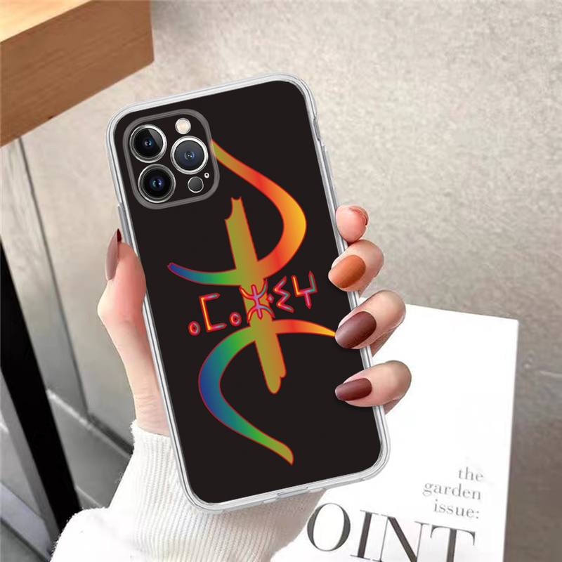 Amazigh Berber Flag Phone Case For iPhone 14 13 12 11 Pro Max XS X XR SE 2020 6 7 8 Plus Mini Transparent Shell
