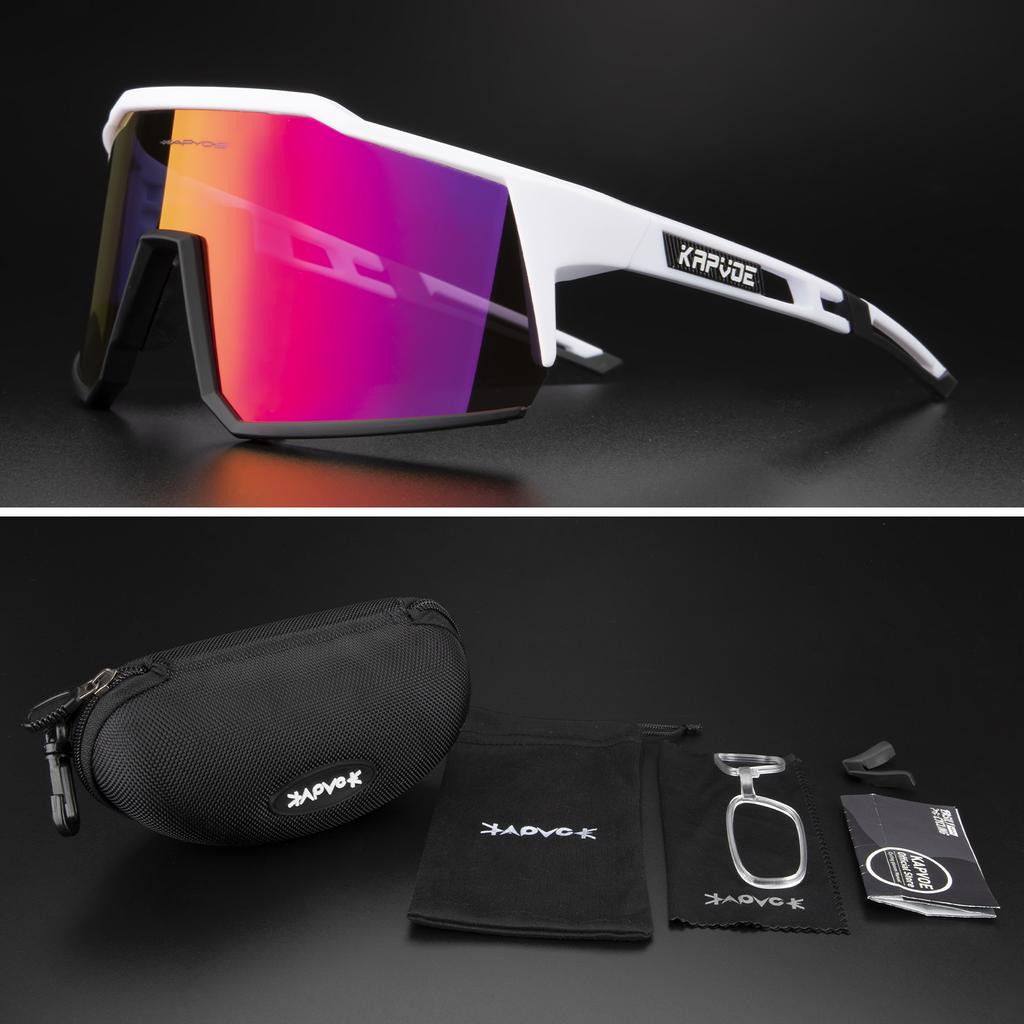 Kapvoe Sports Очки для езды на велосипеде, бега, скалолазания, солнцезащитные очки для активного отдыха, для мужчин и женщин, велосипедные очки для велоспорта UV400, горячие