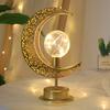 Decorative Table Lamp Soft Warm Glow Battery Operated Energy Saving Festival Moon Lamp LED Night Light