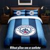 Manchester City Design Bed Bedding Set 1 Duvet Cover + 2 Pillowcases Soft Breathable Household Bed Linens