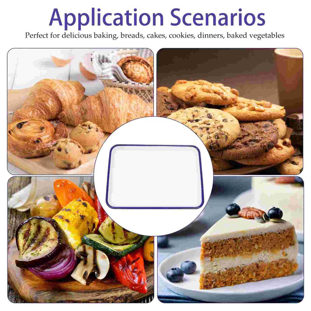 Эмалированная форма для запекания, кухонная форма для пирога, противень для запекания, форма для выпечки, противень для духовки, эмалированная форма для выпечки, эмалированный противень для выпечки
