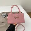 Bow Underarm Bag Women's 2025 Summer New Simple Foreign Style Small Square Bag High Texture Shoulder Messenger Bag