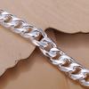 Fine 925 Sterling Silver Bracelets Noble Design Fashion Jewelry High Quality 10MM Solid 8inch 20cm Chain FOR Women Mens Wedding