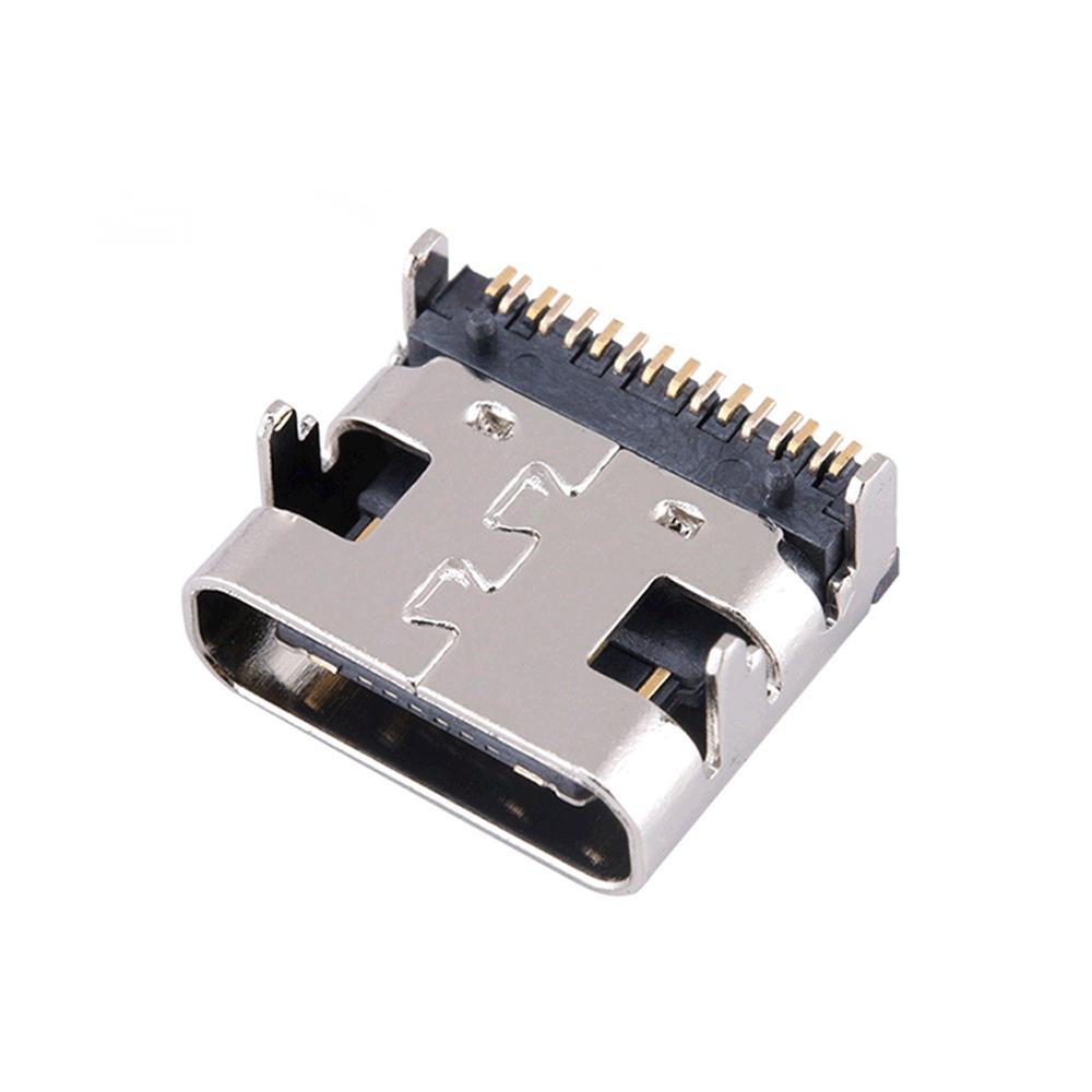 10pcs PCB Board Charging Adapter Female Socket USB 3.1 Type-C Connector Solder Cable Receptacle