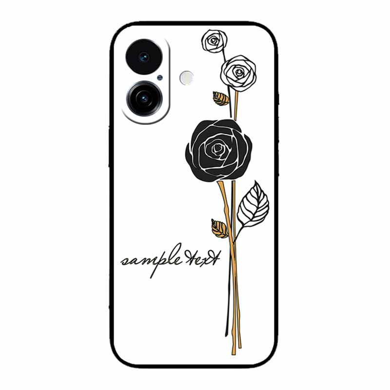 3D Тисненый Чехол Для iphone 17 2025 Чехол Для Телефона Coque Цветы Черный Силикон Мягкая Задняя Крышка Для iphone 17 5G Чехол 6.3" Funda Оболочка