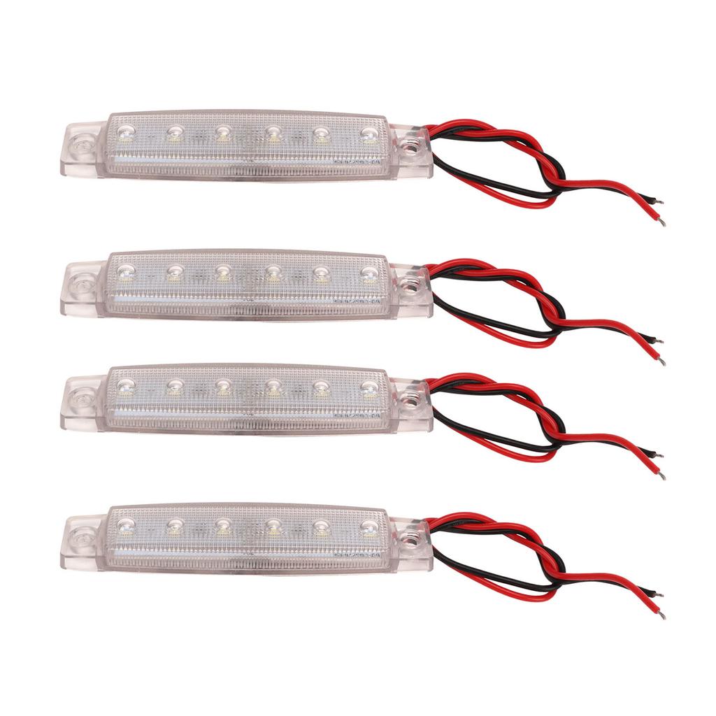 4PCS Side Marker Light PC LED Bright Light Waterproof Rust Proof Side Lights for Ships Yachts