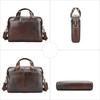 Men Genuine Leather Handbags Casual Leather Laptop Bags Male Business Travel Messenger Bags Men's Crossbody Shoulder Bag