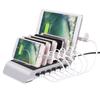 Зарядная станция USB, 6-портовая универсальная настольная док-станция со съемными перегородками, подставка-органайзер