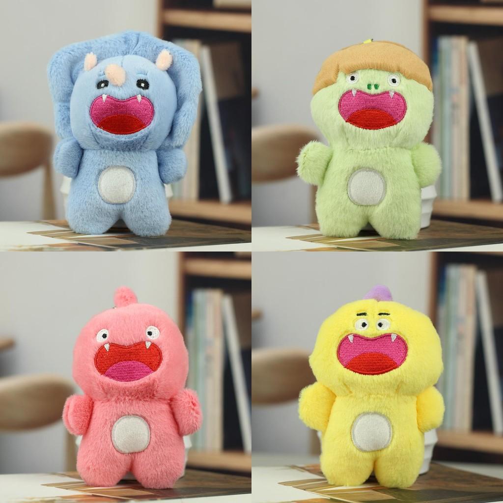 Charming Mini Rhino Plushie Cute Soft Short Plush Stuffed Animal Accessory