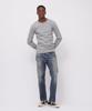 AVIREX DAILY RIB HENLY NECK TEE 6153482 men's M grey