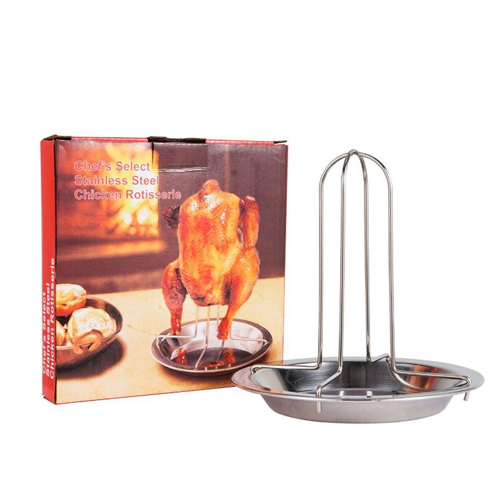 Стальные сковороды Аксессуары для барбекю Инструменты для барбекю Подставка для жарки курицы Решетка для барбекю Решетка для барбекю