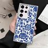 Ударопрочный чехол для телефона с узором из сине-белого фарфора для Samsung Galaxy S26 Edge S25 Ultra S24 FE S23 Plus S21 Защита от падения