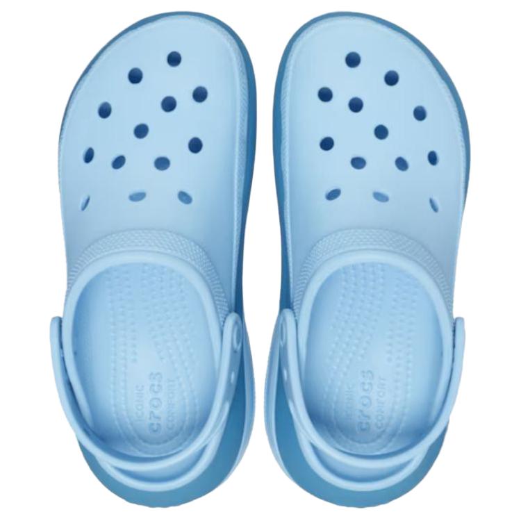 Crocs Mega Crush Matte Clog Lightweight Trendy Commuting Comfort Outdoor Hole Shoes Unisex Blue