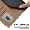 Для Xiaomi Redmi 15 4G (США) (171 мм) Чехол-книжка Case Lines из натуральной кожи в стиле ретро с ремешком на запястье