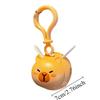 1-6pcs Capybara Keychains Funny Cartoon Pull String Flying Capibara Toy Kawaii Animal Pendant Car Keychain Women Men Charms Gift