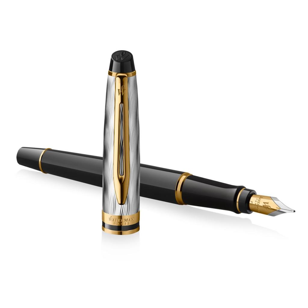 WATERMAN Expert Deluxe Reflection of Paris GT Перьевая ручка Fine Подарочная Премиум Официально Номер продукта 2200866 Ручка, Перо, В коробке, Качество, Импортный,