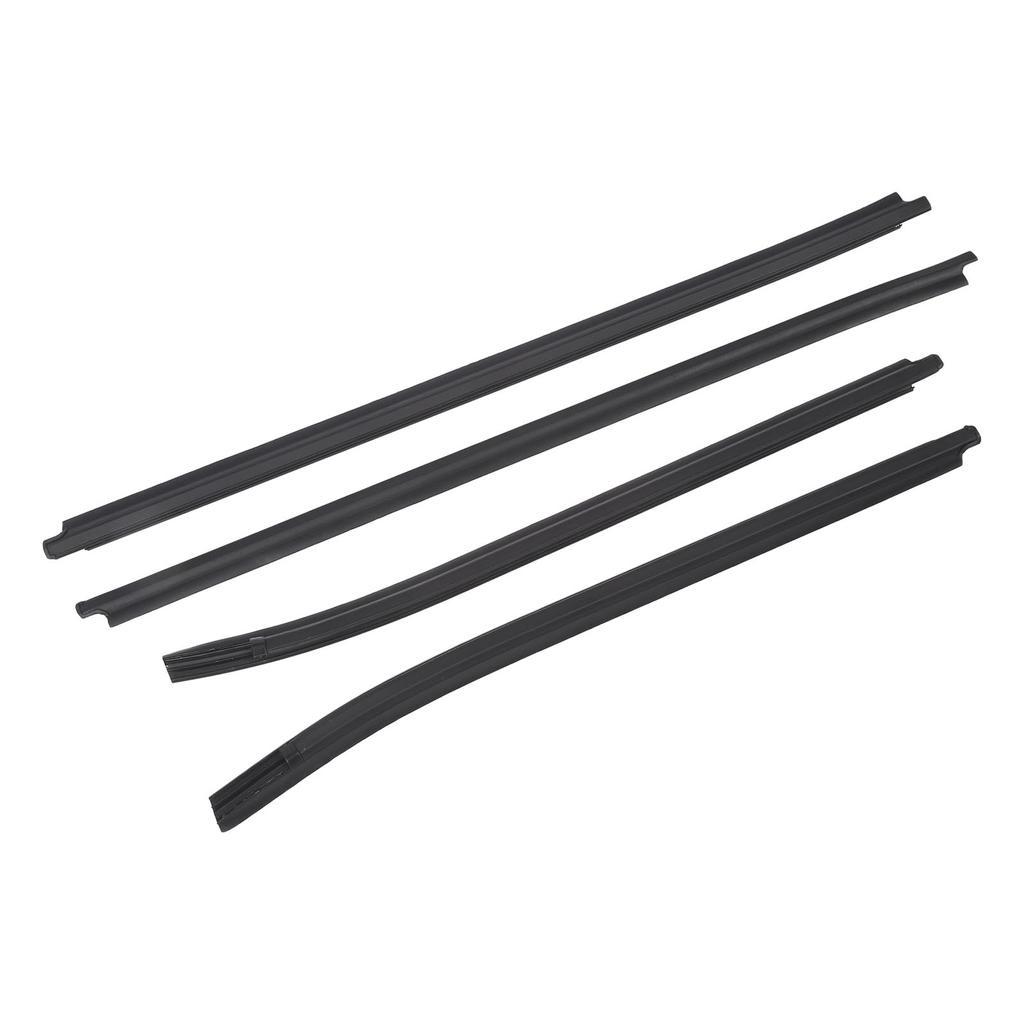 4PCS Window Moulding Trims Rubber 68161 0K010 Replacement for Toyota Hilux SR5 VIGO MK6 PICKUP 2005 To 2015