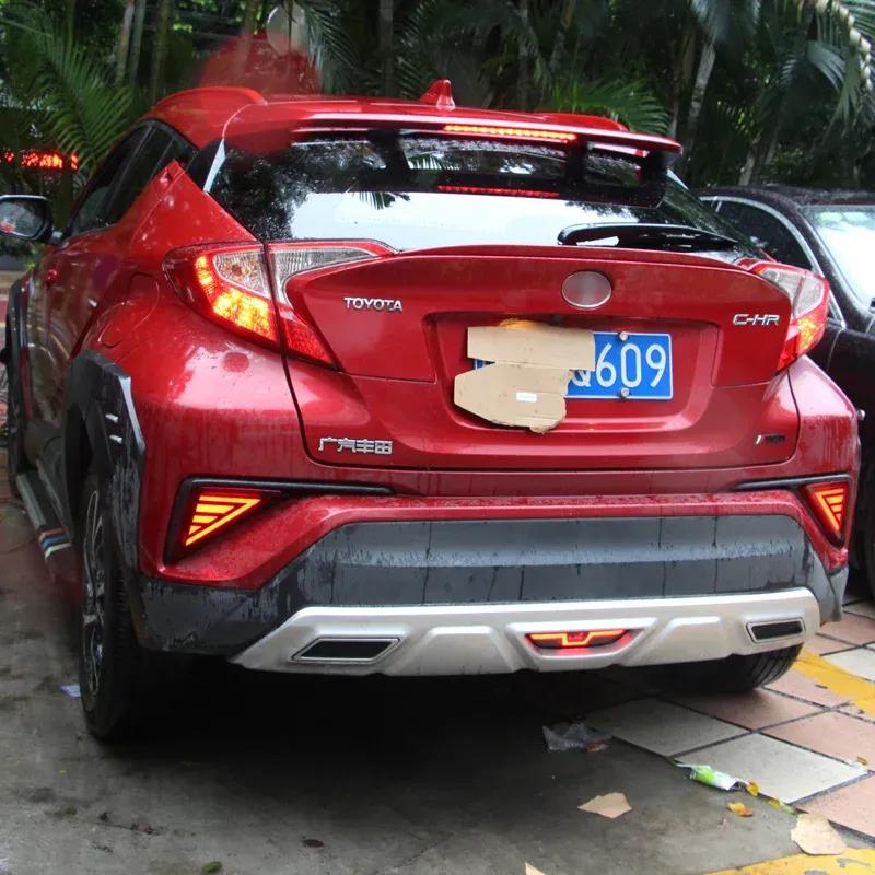 Car LED 12V Rear Bumper Fog Lamps For Toyota CHR C-HR 2016 2017 2018 Brake Light Turn Signal Backup Reflector Lamp Taillight