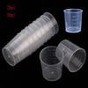 10pc 20ml 30ml Clear Plastic Liquid Measuring Cups Graduaeted Laboratory Test Cylinder With Scales For Resin Silicone Mold Tool