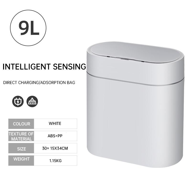 Smart Trash Can Automatic Sensor Dustbin Electric Waste Bin Waterproof Wastebasket For Kitchen Bathroom Bedroom Garbage