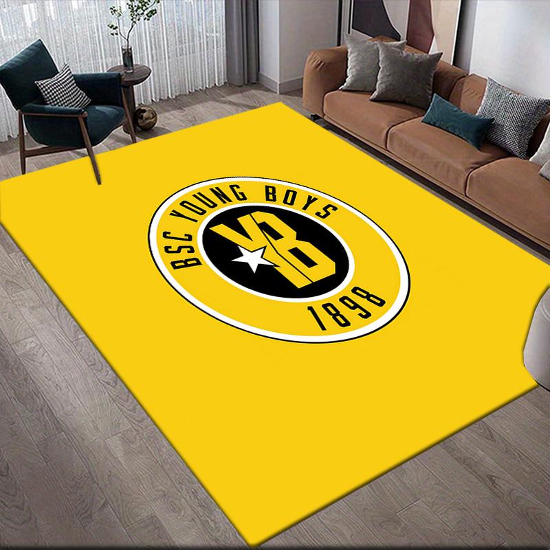 BSC Young Boys Flannel Pattern Square Carpet,Area Rug,Carpet Rug for Living Room Bedroom Sofa Playroom Decor,Non-slip Floor Mat