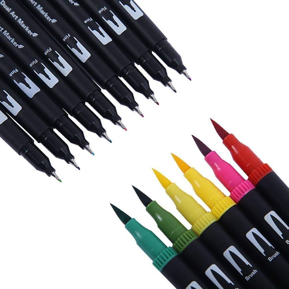Dual Tip Brush Art Markers Pen 12/24/36/48/60/72/100/120/168 Colors Watercolor Pens for Drawing Painting Calligraphy Art Supplies