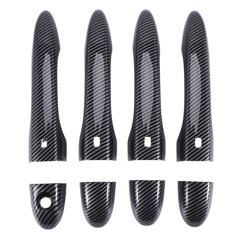 NEW-Carbon Fiber Outer Door Handle Cover Trim Decoration For Maserati Levante 2016 2017 2018 Ghibli 2014-2018 Quattroporte 2013-