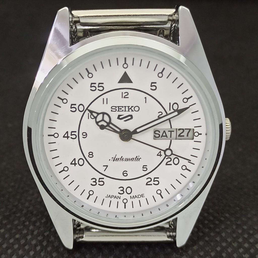 ВОССТАНОВЛЕННЫЕ ВИНТАЖНЫЕ МУЖСКИЕ ЧАСЫ SEIKO 5 AUTO 6309A ИЗ ЯПОНИИ БЕЛЫЕ 556a-a266353-10