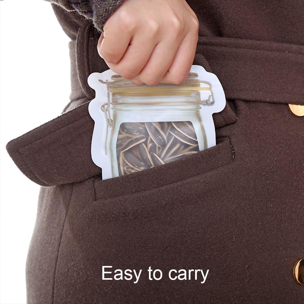 30 шт. пакеты Mason Jar Zipper Bags для закусок и сэндвичей Ziplock Bags многоразовые герметичные AVE