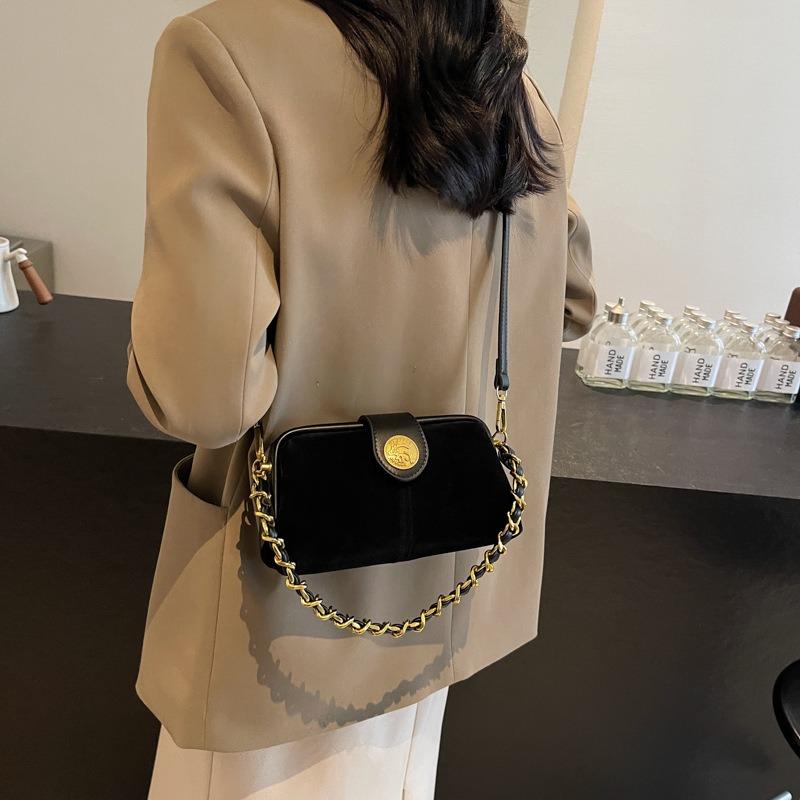 Нишевая ретро сумка под мышкой женская новая модная изысканная цепочка на плечо сумка-мессенджер для通勤