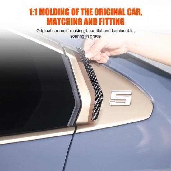 Soft Carbon Fiber Rear Triangle Glass Trim Sticker For BMW 5 Series G60 i5 2024+