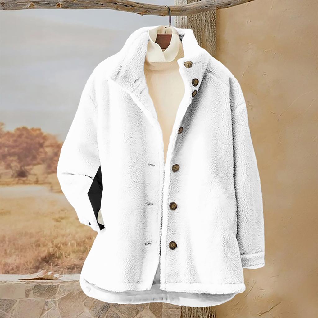 Женский однотонный повседневный свободный кардиган с длинным рукавом на пуговицах, кардиган с капюшоном, фланелевое пальто