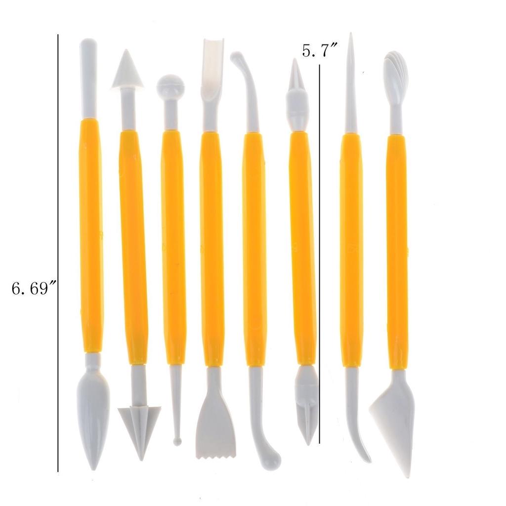 Hot Sale Bone-shaped Pastry Fondant Cake Decorating Flower 8pcs/Lot Chocolate Decorating Sugar Craft Modelling Tools Clay 16 Patterns