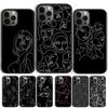 Постер Минималистичное Лицо Арт Чехол для Телефона Накладка Для iPhone 17 Air 15 16 Pro Max 14 13 12 11 Pro Max Plus Coque