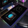 RGB Коврик для стола Авиационная тематика Коврик для мыши Большой Резиновый Противоскользящий Приборная панель самолета Коврик для мыши Офисный и Игровой Коврик для клавиатуры Декоративный коврик