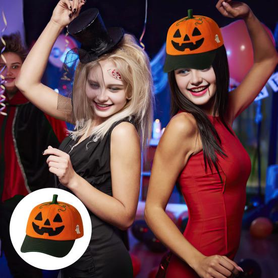 Бейсболка с тыквой на Хэллоуин, унисекс, регулируемая, вышивка, лицо тыквы, папина шляпа, хлопковая кепка дальнобойщика для Хэллоуина, рыбалки, кемпинга, тенниса