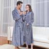 New Winter Thickened Robe Couple Pajamas Multi-Coloured Flannel Bathrobe Absorbent and Warm Soft and Comfortable