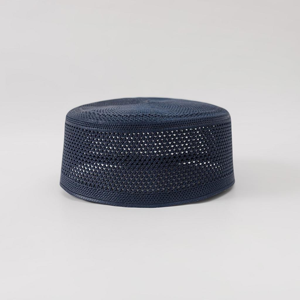 Knitted Cotton Turban Hat for Men Breathable Islamic Kufi Prayer Hat EID Ramadan Hijabs Beanie Cap Arabian Skull Hat