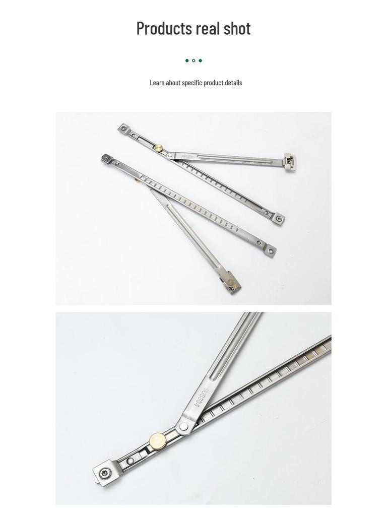 Ограничитель для окон и дверей из алюминия с терморазрывом, ветровая поддержка без сверления