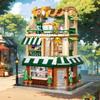 1003PCS Creative Expert Street View Garden Restaurant Building Blocks City Apartment Store Architecture Model Toy Gift for Girl No Box