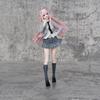 18.5CM Anime Darling in the FranXX Figure 02 ZERO TWO School Uniform Dress Up JK Skirt Model Toy Gift Collection PVC Standing