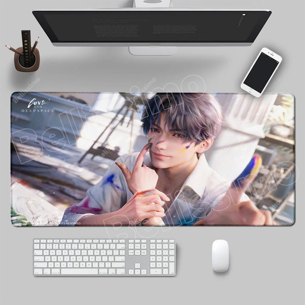 Mouse Pad Computer Gamer Cabinet Love And Deepspace Mousepad PC Anime Man Sylus Cool Keyboard Pad Gift Laptop Extended Desk Mat